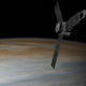 Artist’s rendering of JUNO spacecraft orbiting Jupiter. Image: NASA/JPL/Caltech